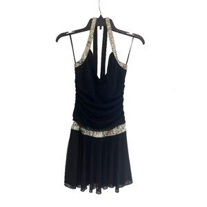 Ruby Rox Sleeveless Dress Black Size M Mini Short Sequin Party Cocktail